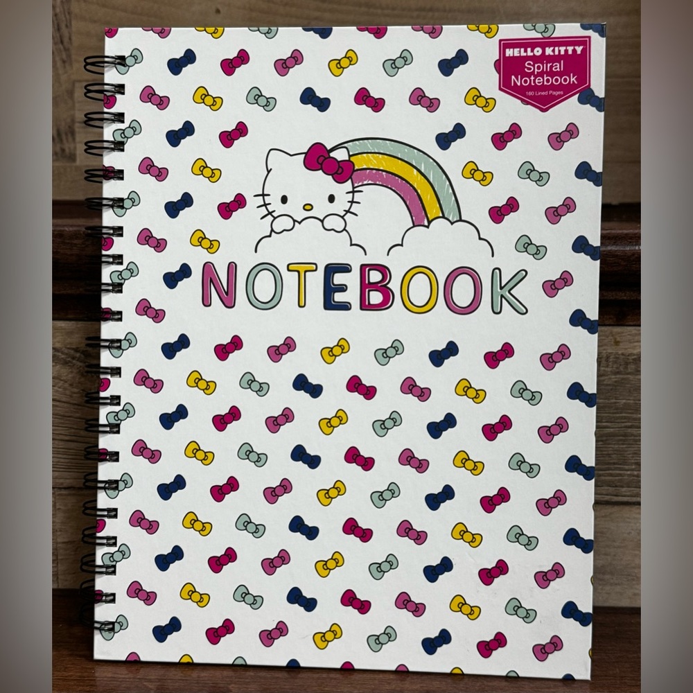 Hello Kitty spiral Big  notebook 📒 11”x9” . NEW
